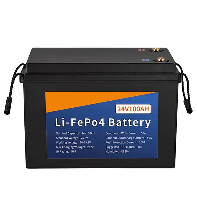 25.6V 100Ah energia biltegiratze litiozko bateria paketea