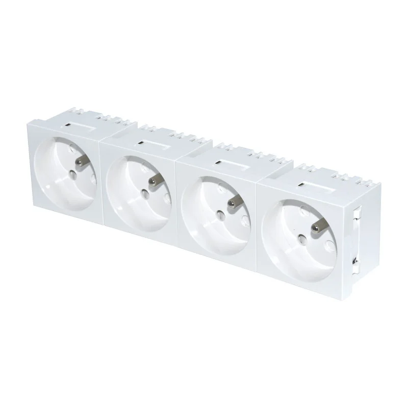 French White Socket Four Function Module