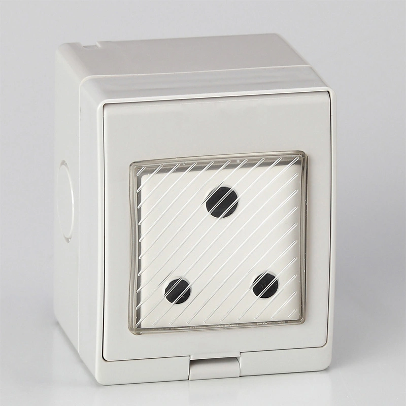 IP55 Series Outdoor Waterproof South African Socket na may Switch