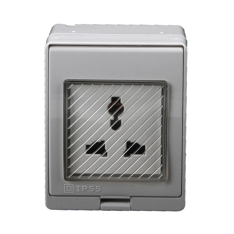 IP55 Universal Waterproof Surface Multi Function Socket and Switch