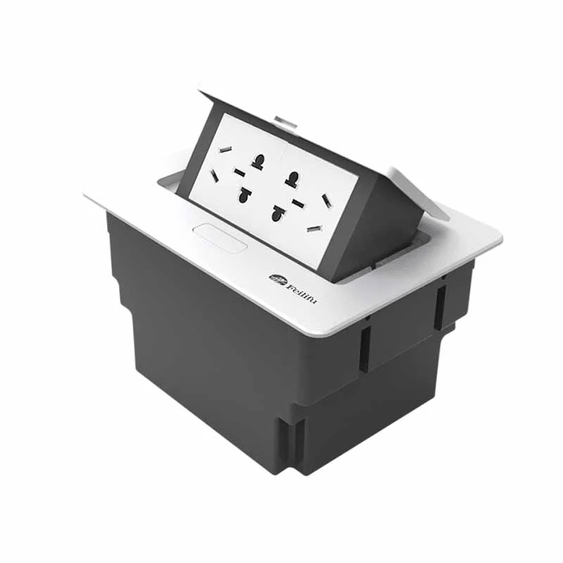 Recessed Pop Up Power Desk Socket With Button