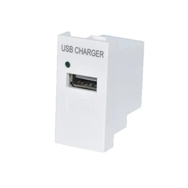 Single Port Typ A USB Chargeur Socket Modul mat LED Luucht