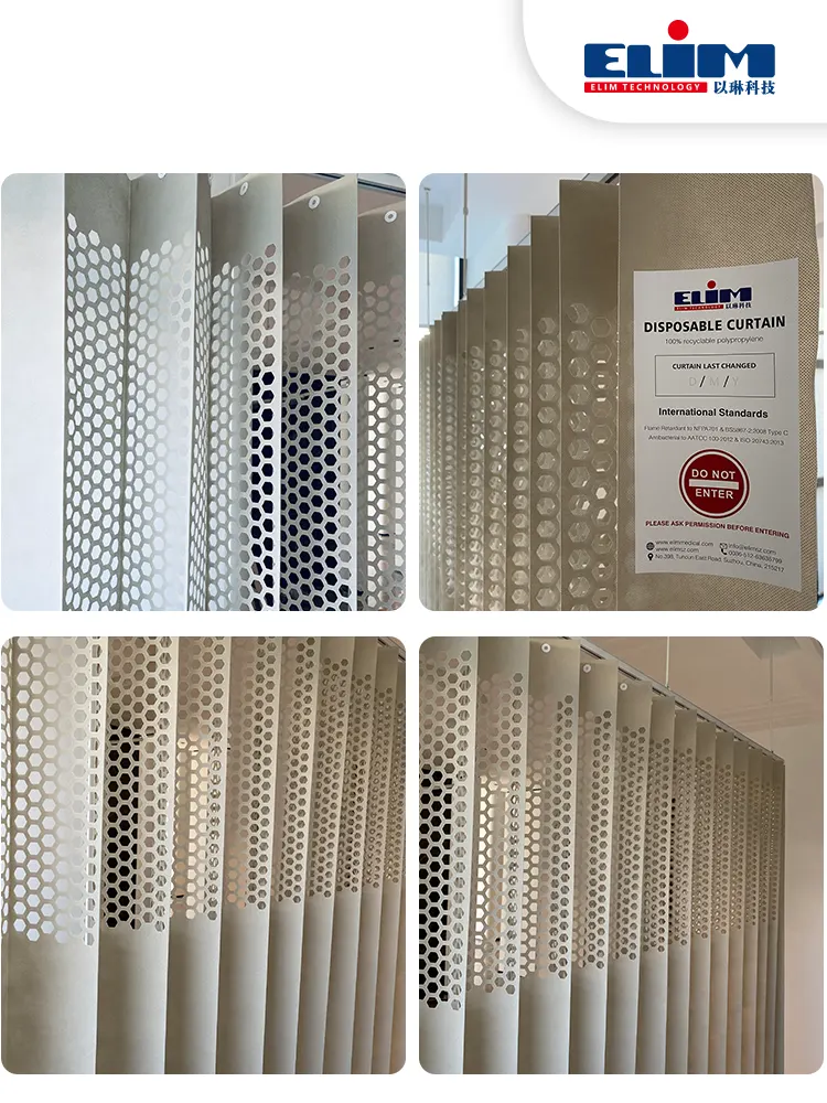 Hospital Partition Cubicle Mesh Bed Curtain