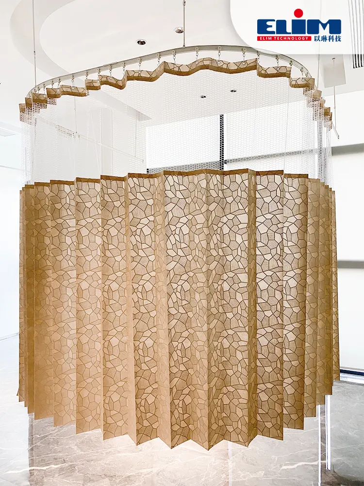 Einwegvorhang aus Polyestergewebe mit bedrucktem Muster