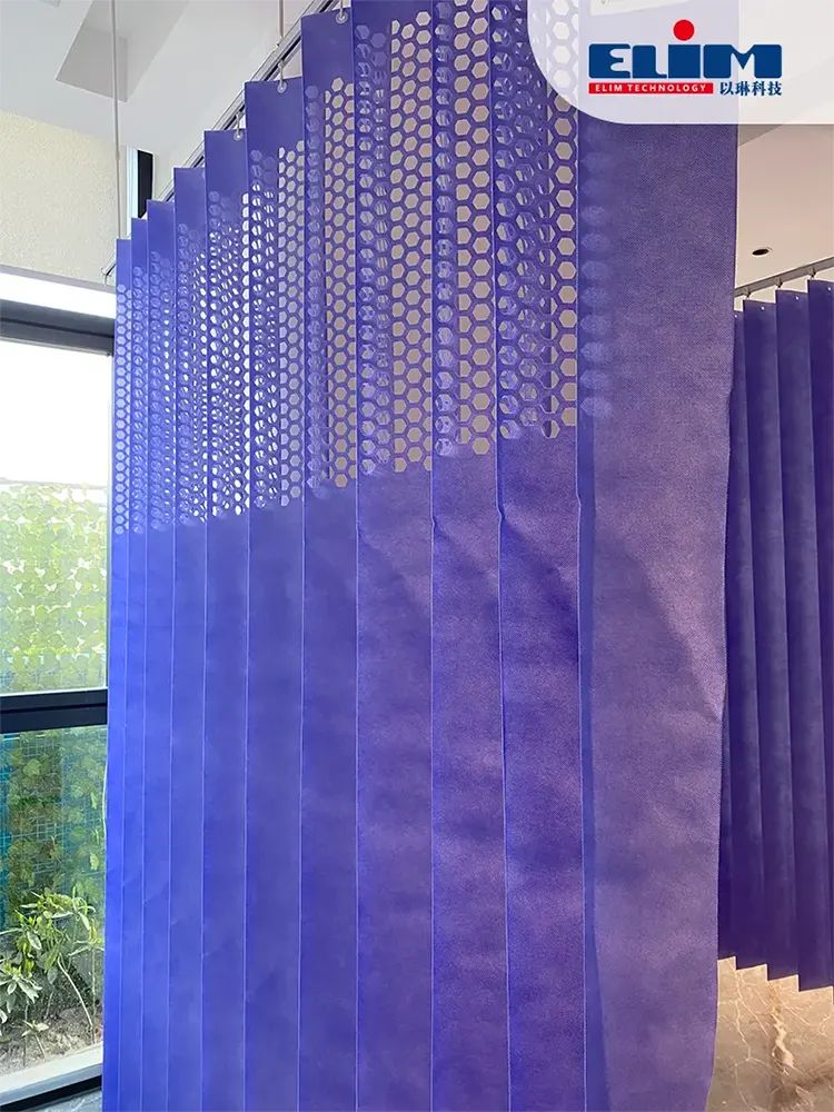 Rollhaken Antibakterielle Sichtschutzvorhänge für Krankenhäuser
