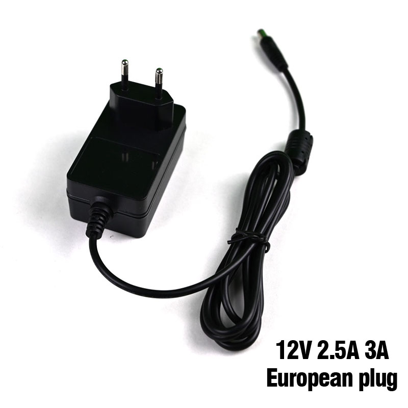 European Standard 30W 60W European Standard Plug Power Adapter 12V2.5A3A High Quality Standard Power Supply