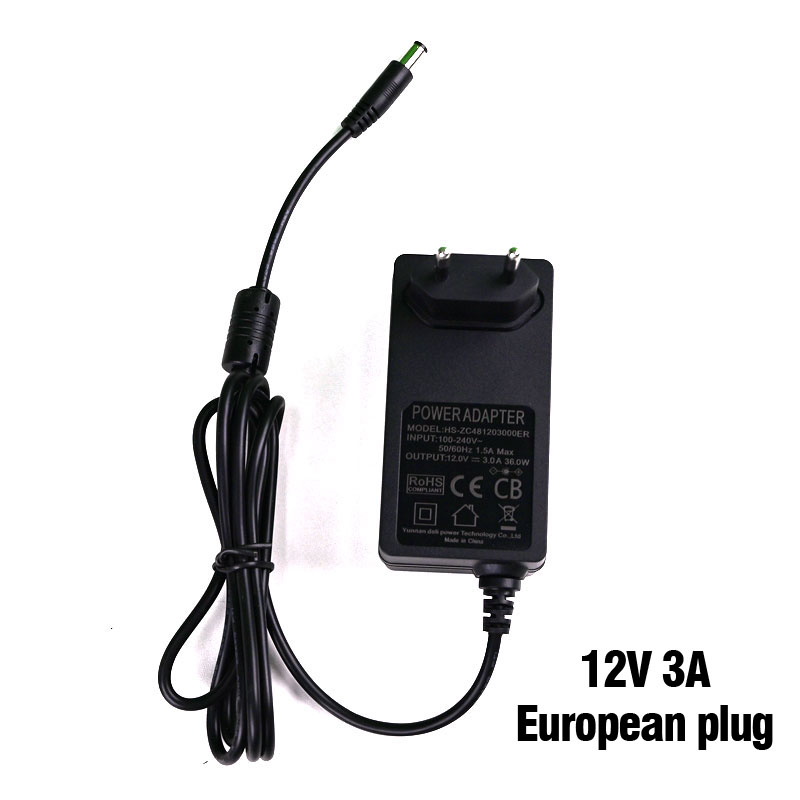 European Standard 36W European Standard Plug Power Adapter 12V3A High Quality Standard Power Supply