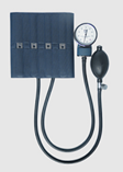 혈압계 125G 또는 140G 압력계 금속 칩 나일론 커프 - 0 