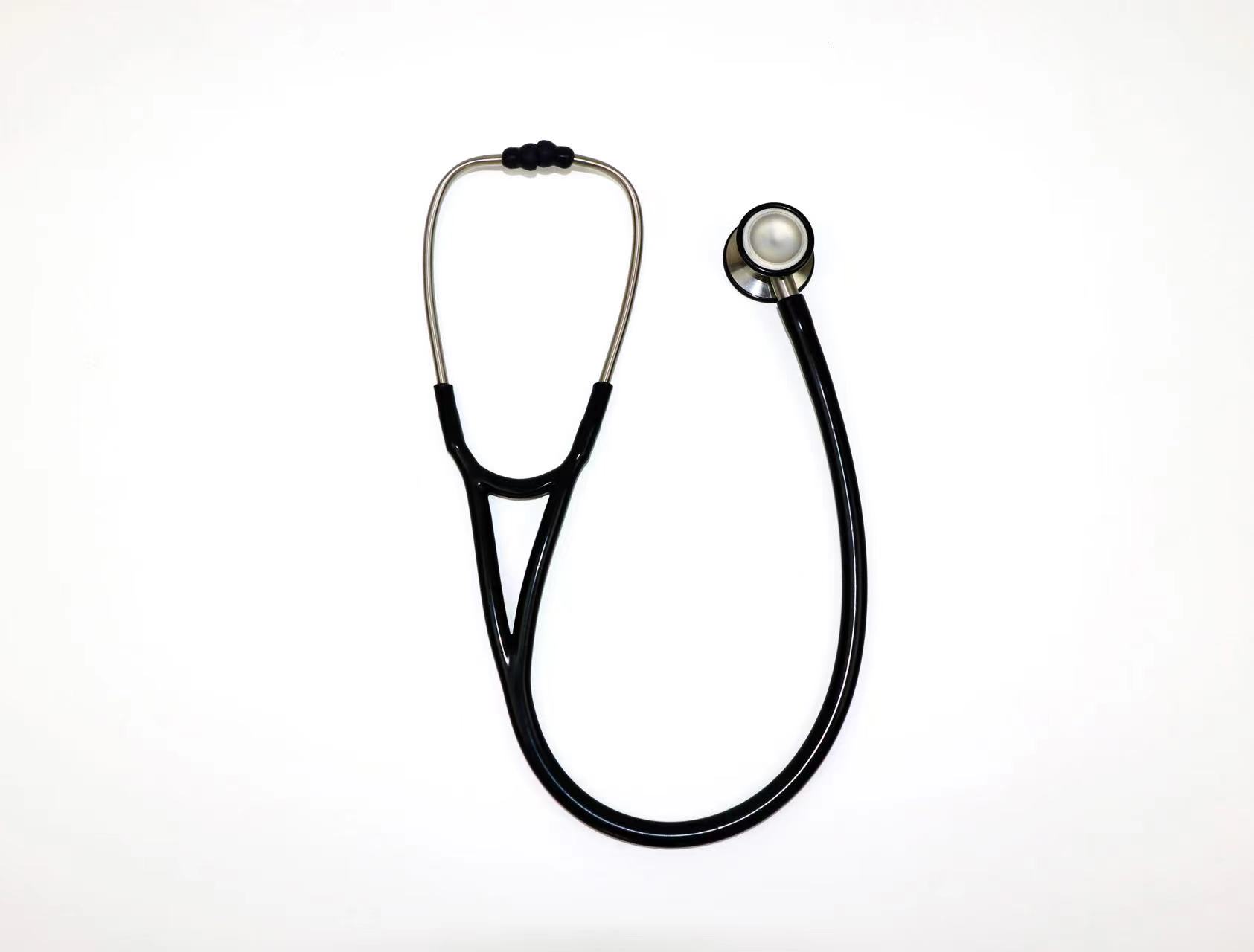Cardiology stainless steel stethoscope（Double sided diaphragm）