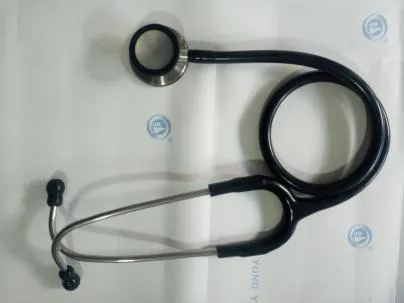 Stainless steel Adult stethoscope（New design connected diaphragm）