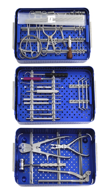 Zestaw weterynaryjnych instrumentów ortopedycznych V-10 Ortopedia weterynaryjna, chirurgia weterynaryjna
