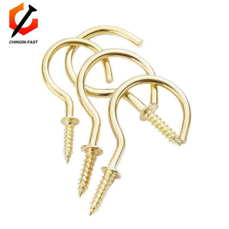 Copper Plated Cup Hook Screw