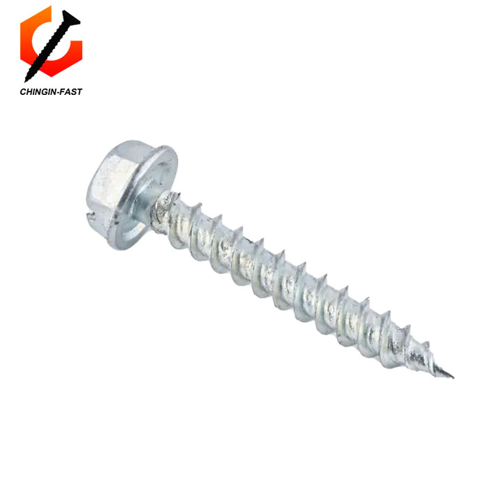 Hex Washer Head Slotted Self Tapping Screw