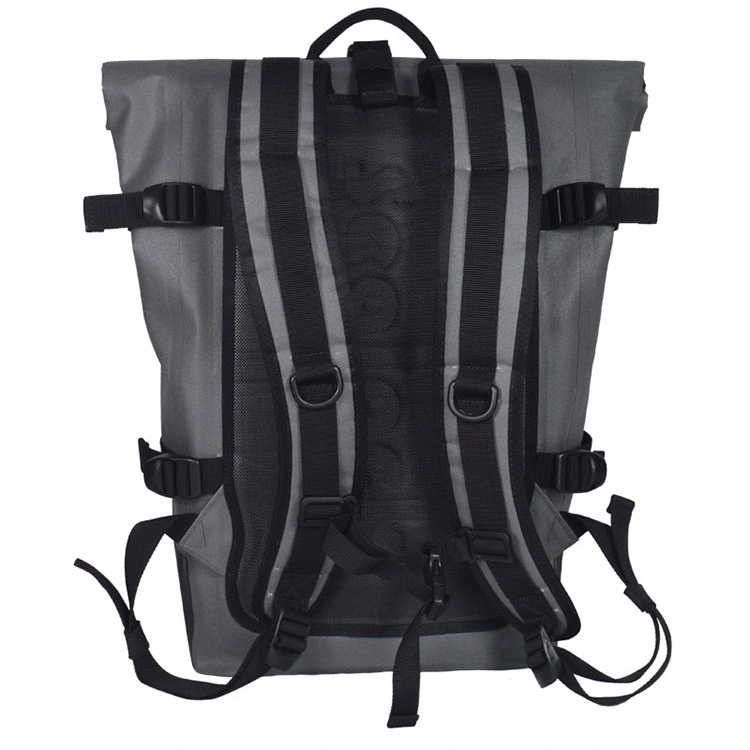 Black and Gray TPU Bicycle Backpack for Commuting