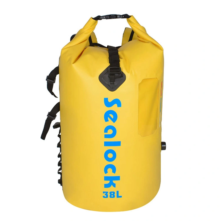 New Waterproof Backpack for Hiking 38 Liter with Yellow Window