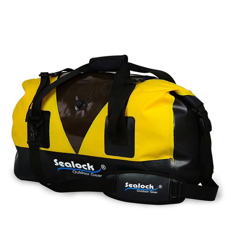 Водонепроницаемая спортивная сумка на 60 литров, желтая