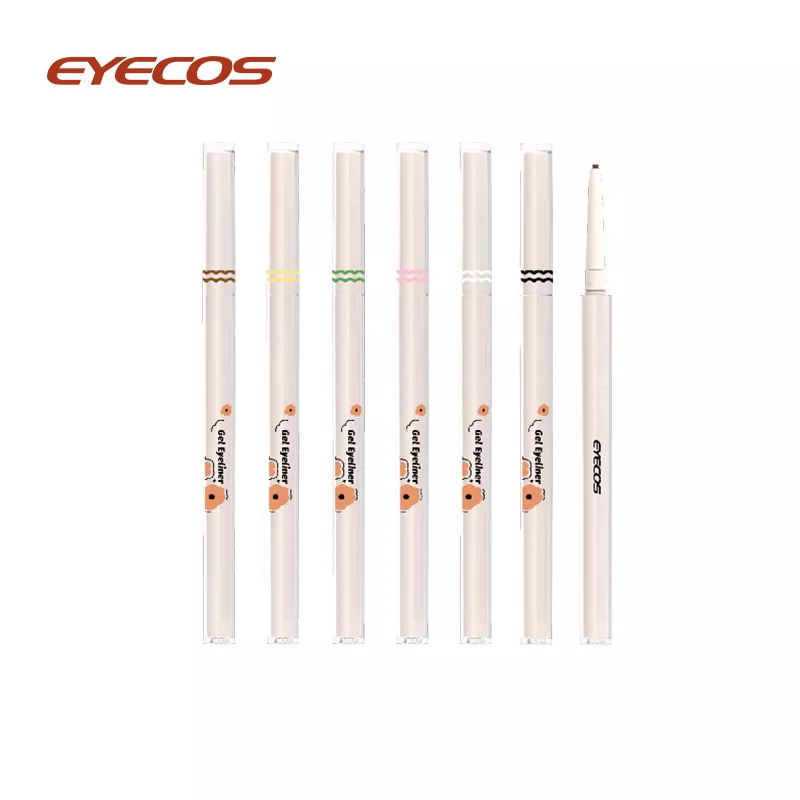 Автоматичний гладкий кольоровий олівець для очей (скошений кінчик)