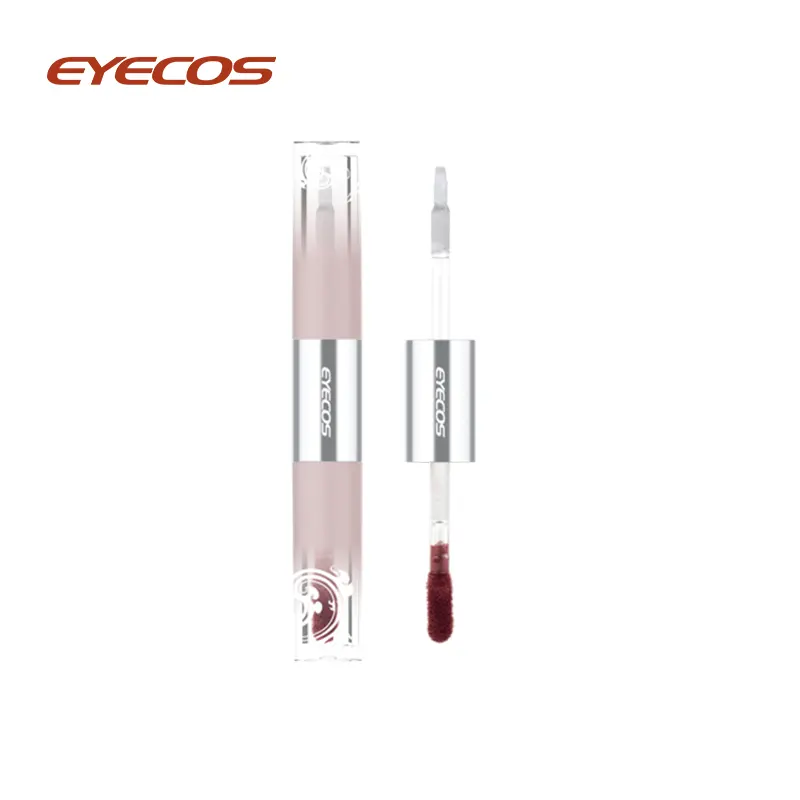 Transfer Proof Dual Ended Cream Lip Gloss With Lip Coat