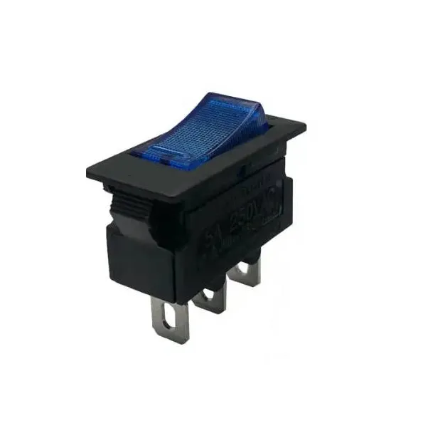 Blue Light Black Housing Rocker Ngalih Circuit Breaker