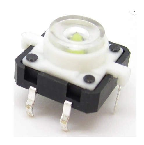Tact Switch dengan Audio Kereta Lampu LED