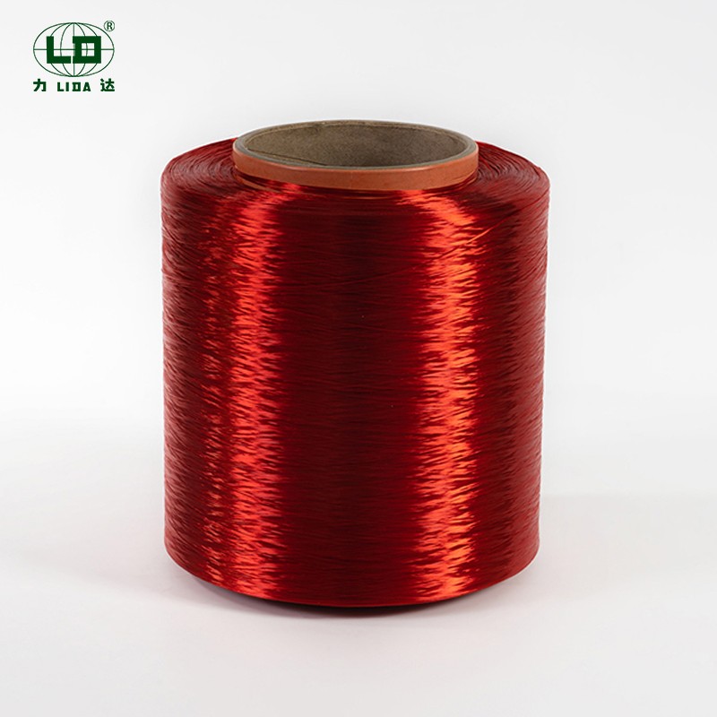 ប្រឆាំងកាំរស្មី UV Polyester Dope Dyed Filament Yarn