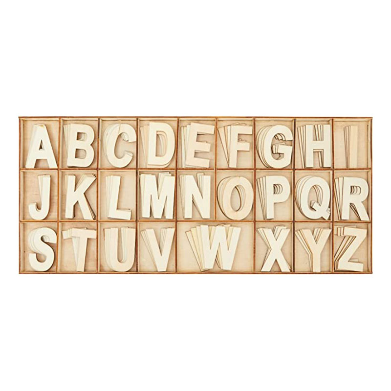 DIY-Holz-Alphabet-Ornamente Familiennamen-Bastelideen
