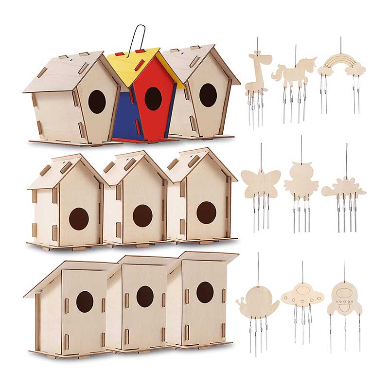 Faça você mesmo casas de pássaros de madeira