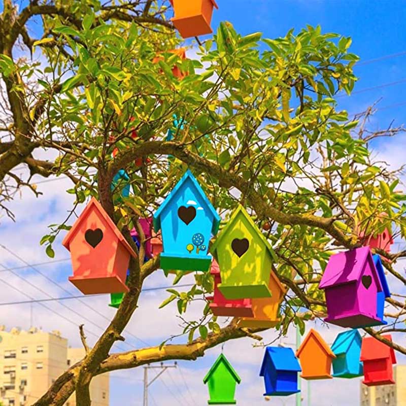 DIY Vogelhäuser aus Holz