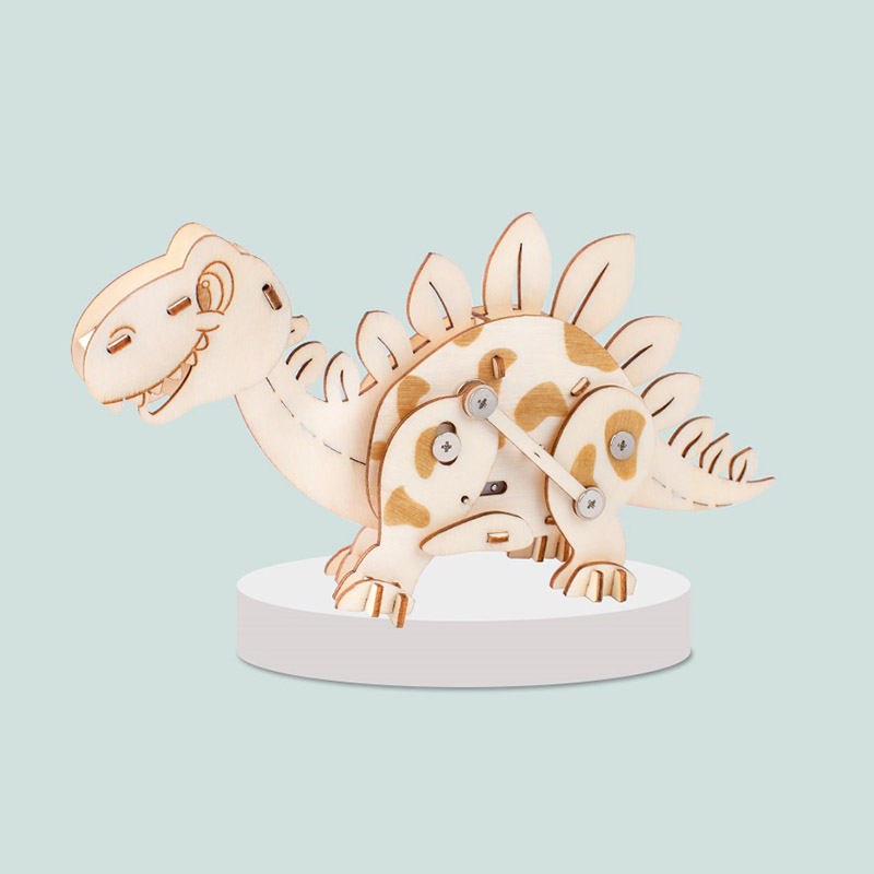 Mainan Kayu Dinosaur Kerja DIY
