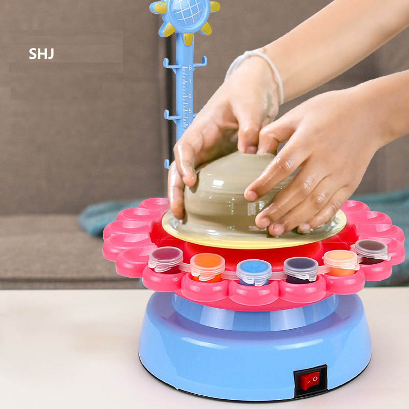 Roda Tembikar Seramik DIY Kanak-kanak Elektrik