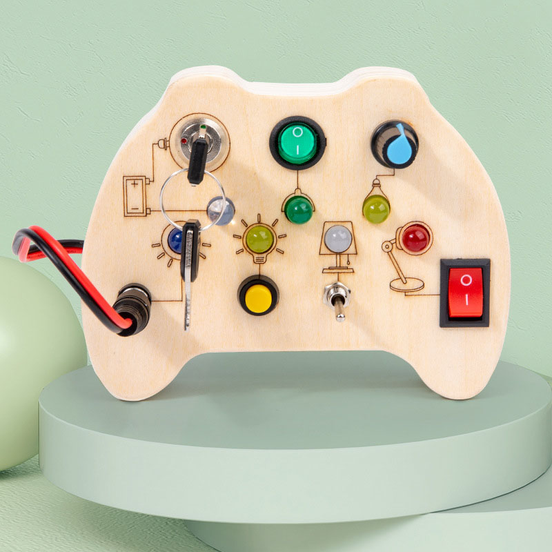 Светодиодный выключатель Busy Board для малышей со звуком