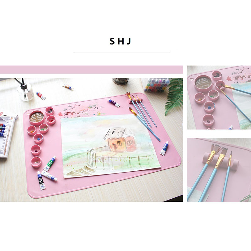 Mat Palet Campuran Silikon Untuk Tikar Kraf Tikar Lukisan Kanak-kanak
