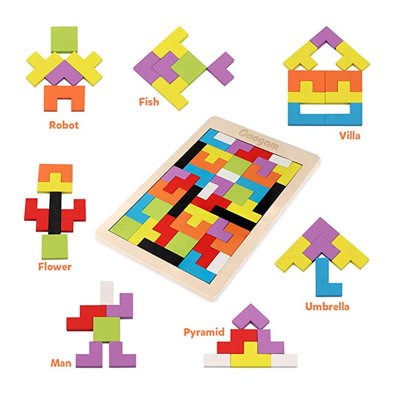 Tetris Puzzle Wooden Puzzle Block