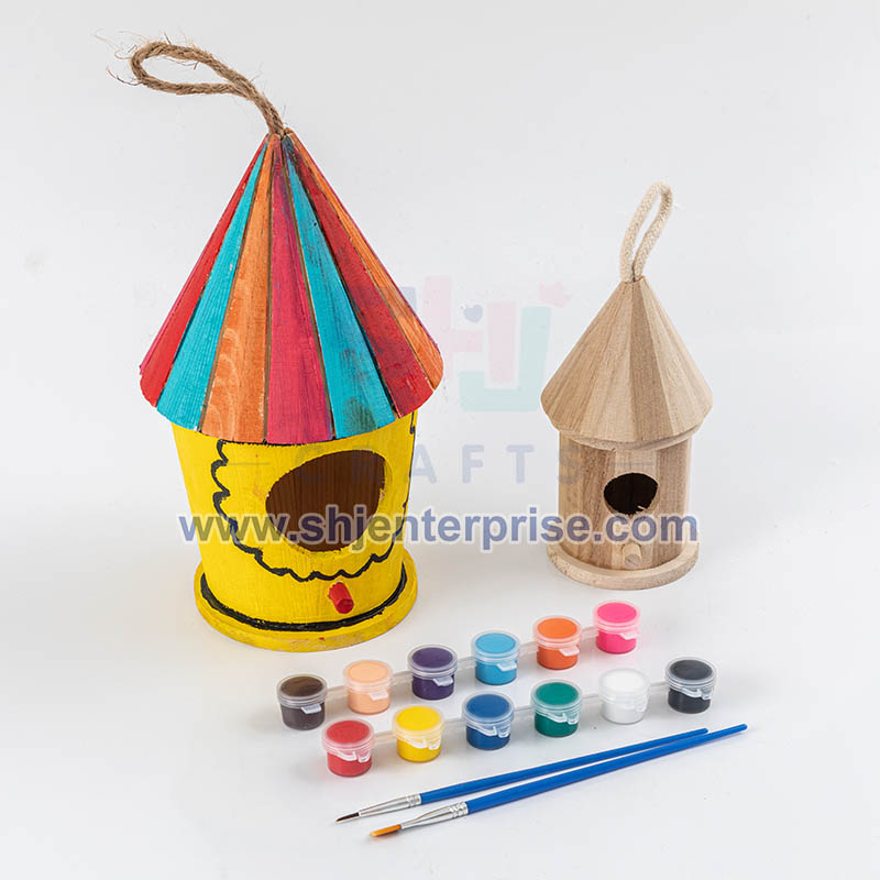 Wooden Birdhouse DIY Craft Kit
