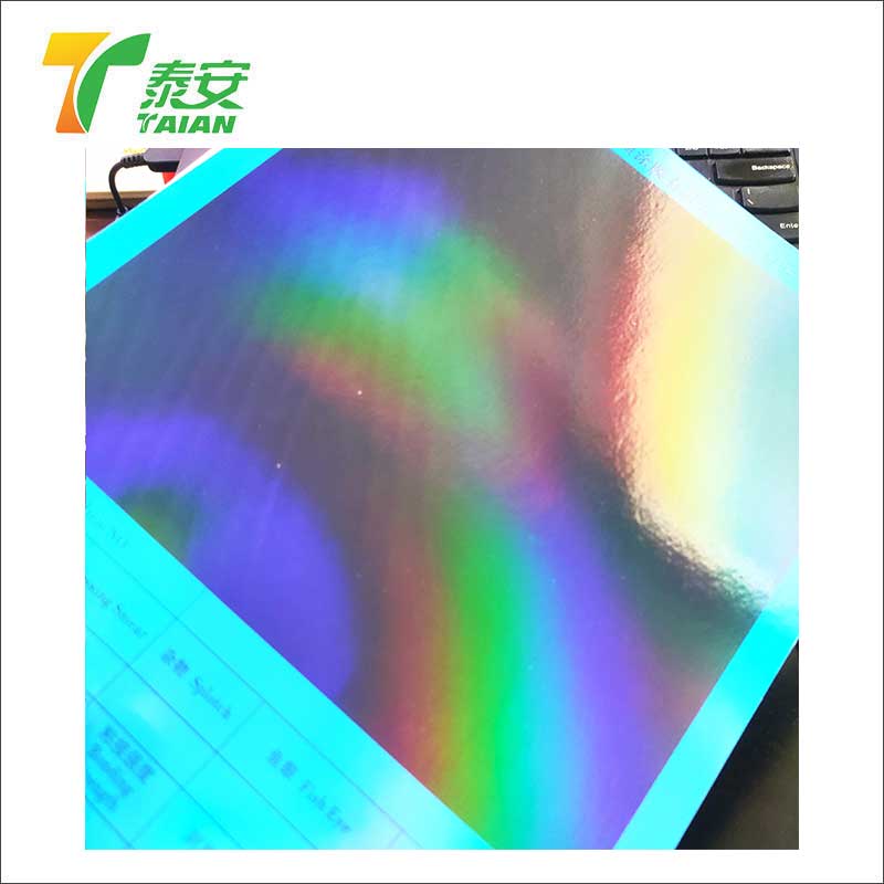 Película holográfica transparente de laminación, película holográfica de calor para imprimir