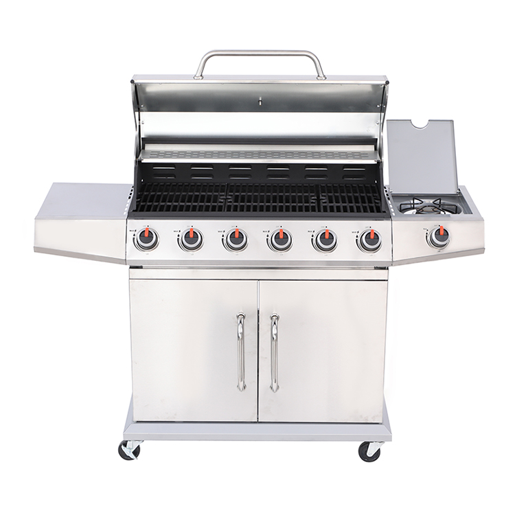 6 Burner Stainless Steel BBQ Propane Gas Grill