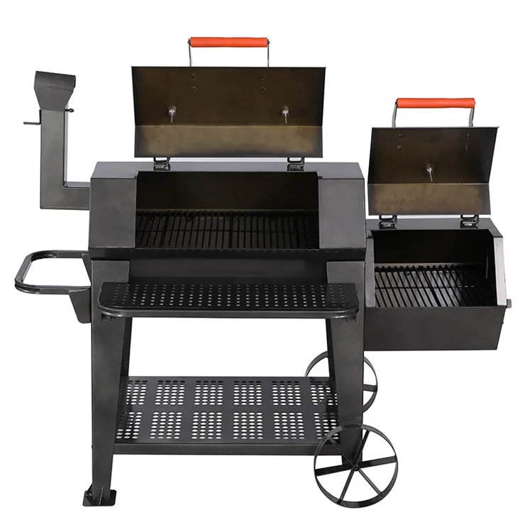 Corten Steel Fire Pit Barbecue Grills kanggo Outdoor Cooking