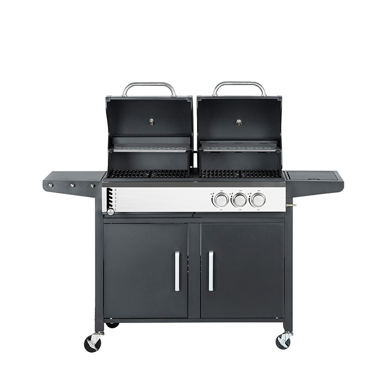 Dual Fuel Gas နှင့် Charcoal Grill Combo