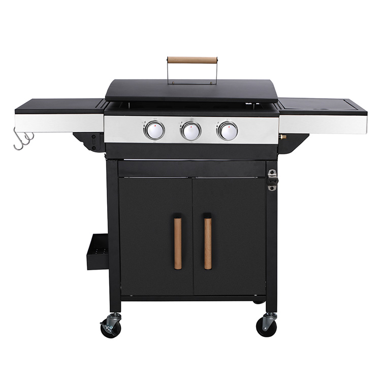 Gas BBQ Plancha Grill with 2 Burners