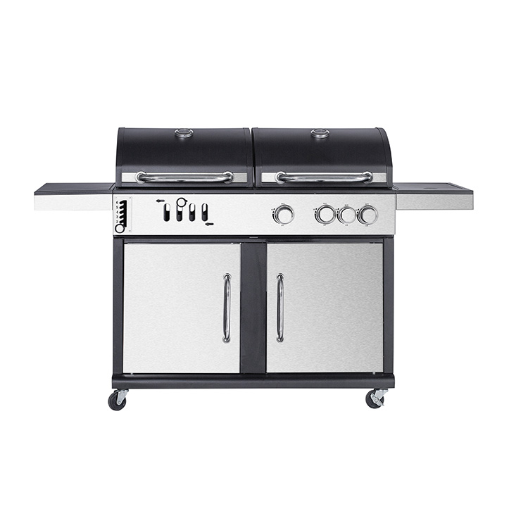 Outdoor Garden Large Gas and Charcoal Grill