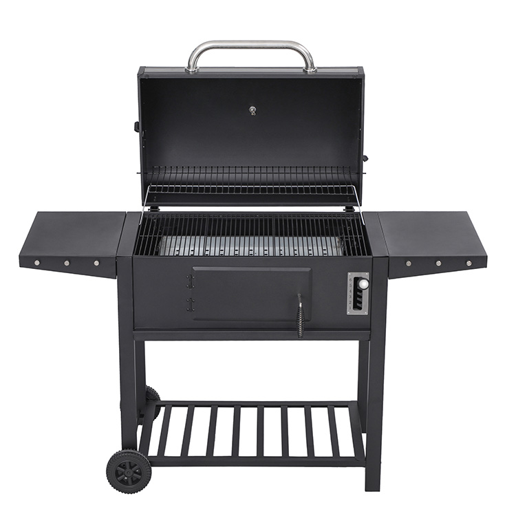 Portable Charcoal Grill with Side Tables