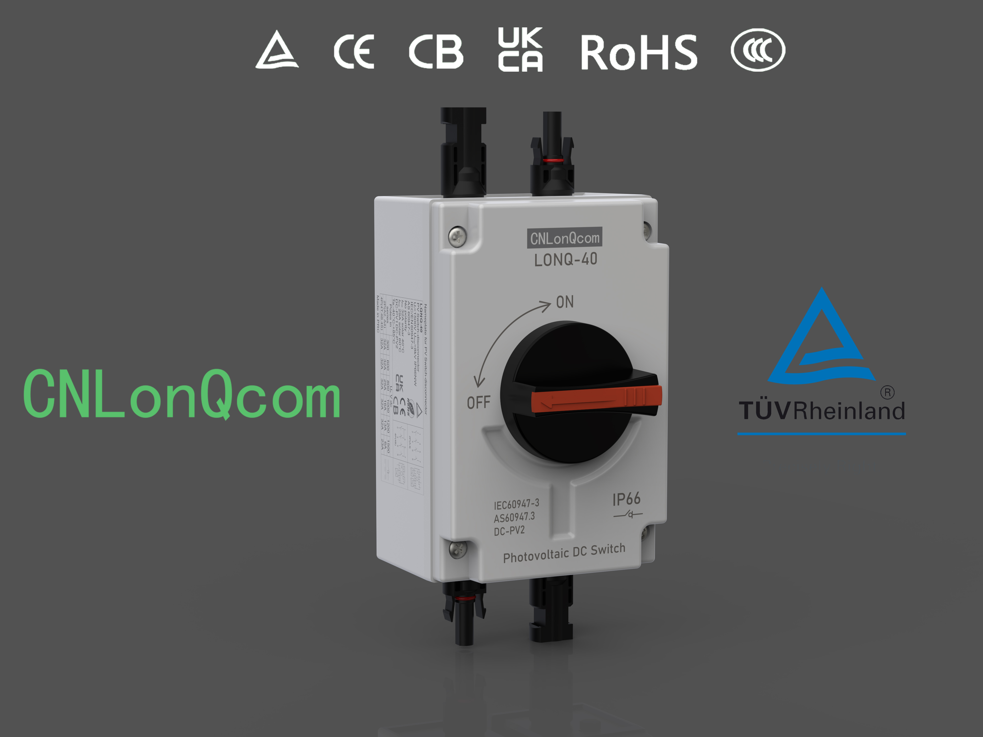 LONQ-40 PV Isolation Switch oleh Longqi New Energy - Memberi Anda tenaga listrik dengan Tenaga Surya