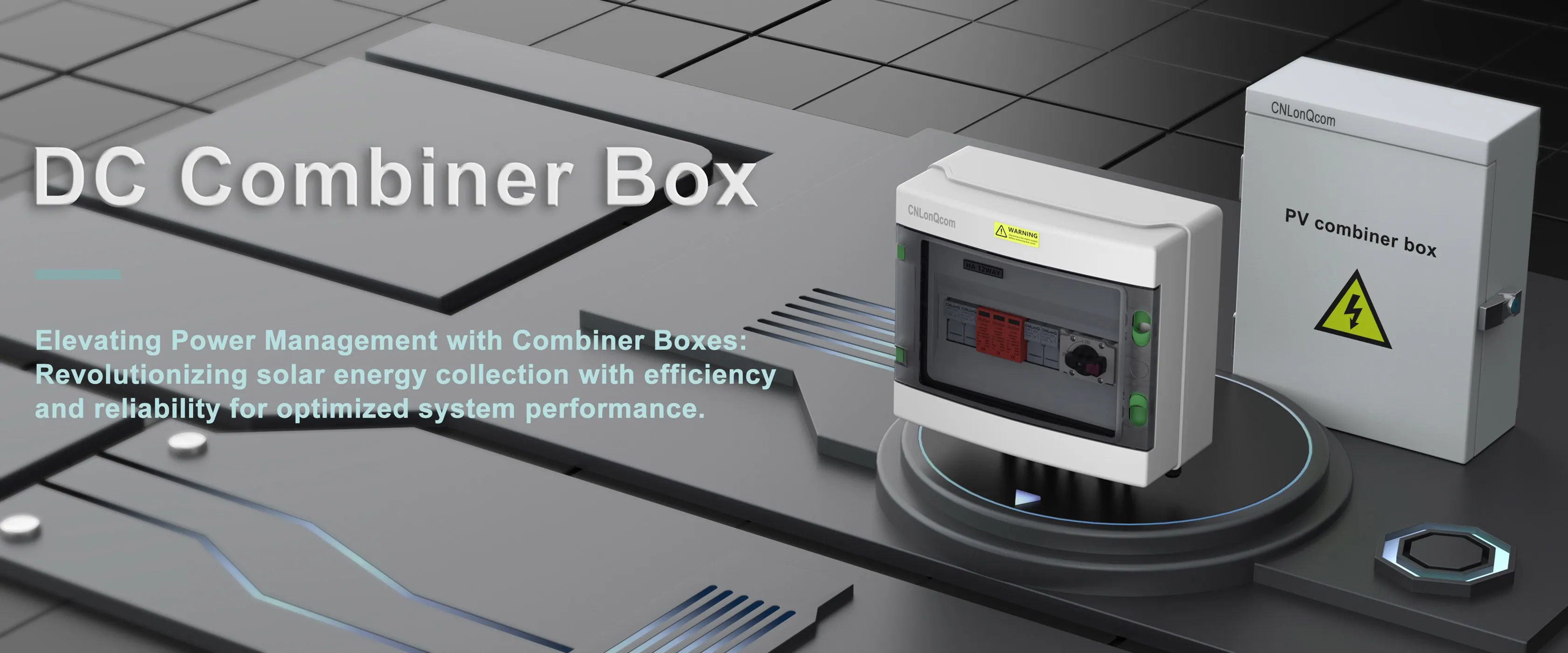 Fabriek voor combineerboxen op zonne-energie