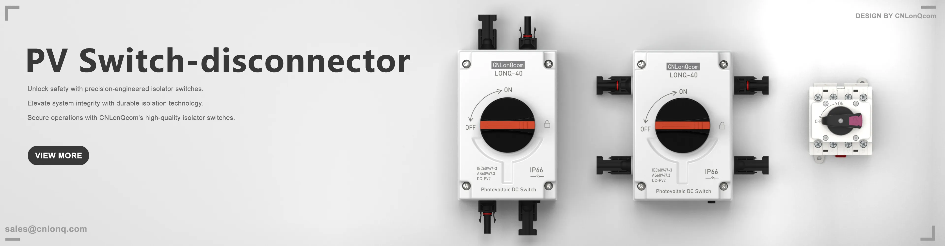 Chave seccionadora fotovoltaica 1500V 32A com M20