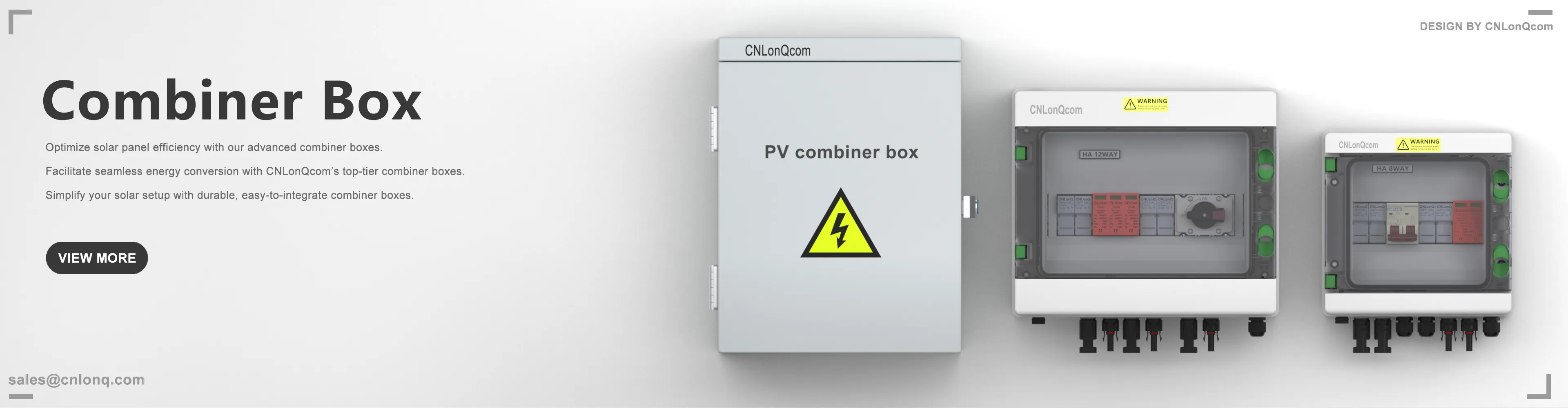 Kunststof DC-combibox 1 in en 1 uit