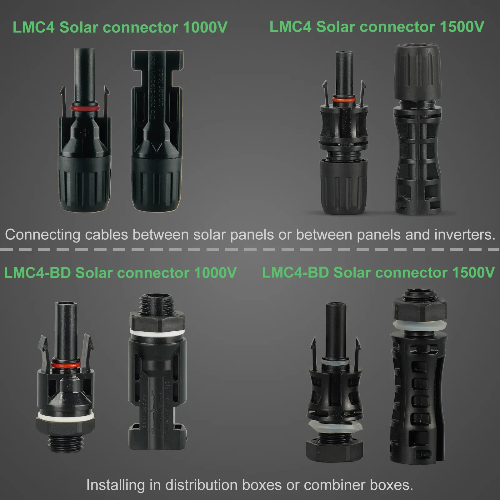 Exploring the Differences Between PV Panel Mount Connectors and  PV Connectors