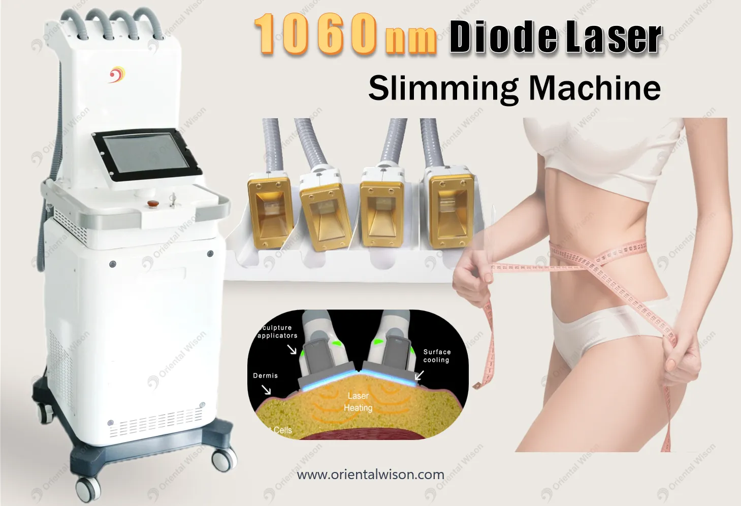 1060-nm-Diodenlaser-Sculpsure Nicht-invasives Körperschlankheitsgerät