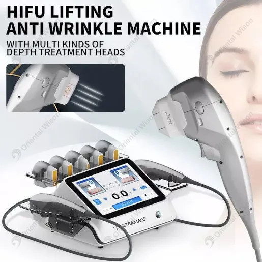 Mesin Mudah Alih Hifu 7D Ultrasound Fokus Intensiti Tinggi