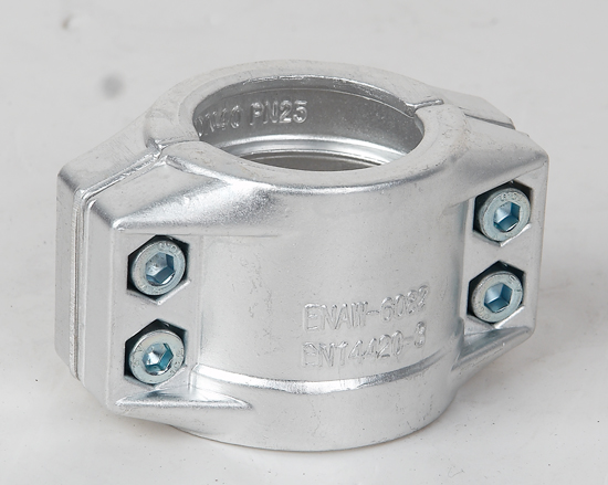 Alum  and stainless DIN2817 safety clamp