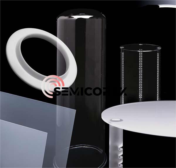 Quartz products in semiconductor applications